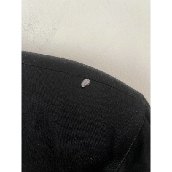 Pearl C Black 100% Pure Wool Long V Neck Button Front Vintage Blazer Jacket Sz 8 - Picture 5 of 7